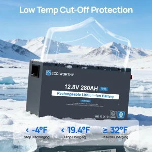 ECO-WORTHY 3584Wh 12V 280Ah - Thumbnail Image 4