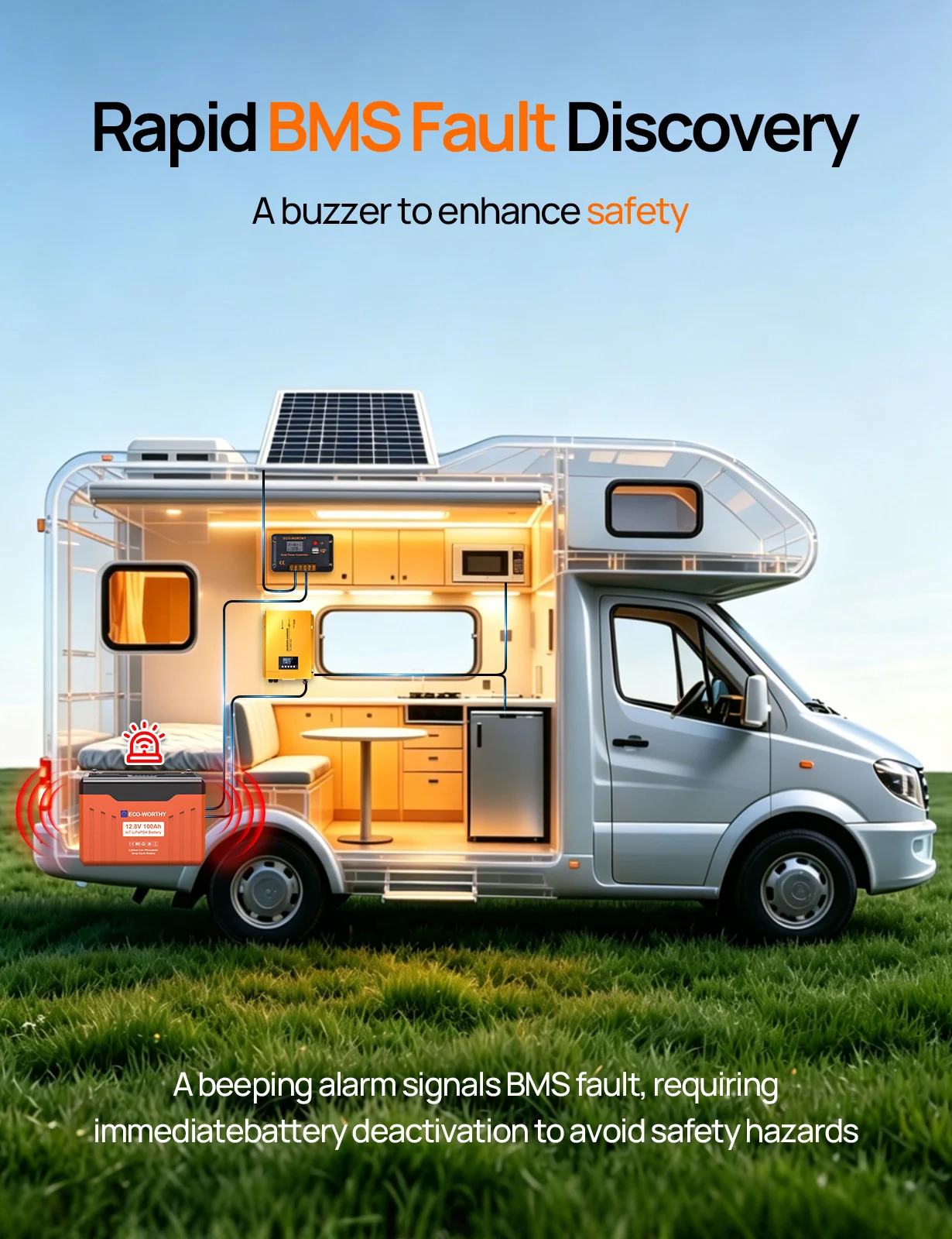ECO-WORTHY 12V 100AH LiFePO4 Lithium Battery - Image 6