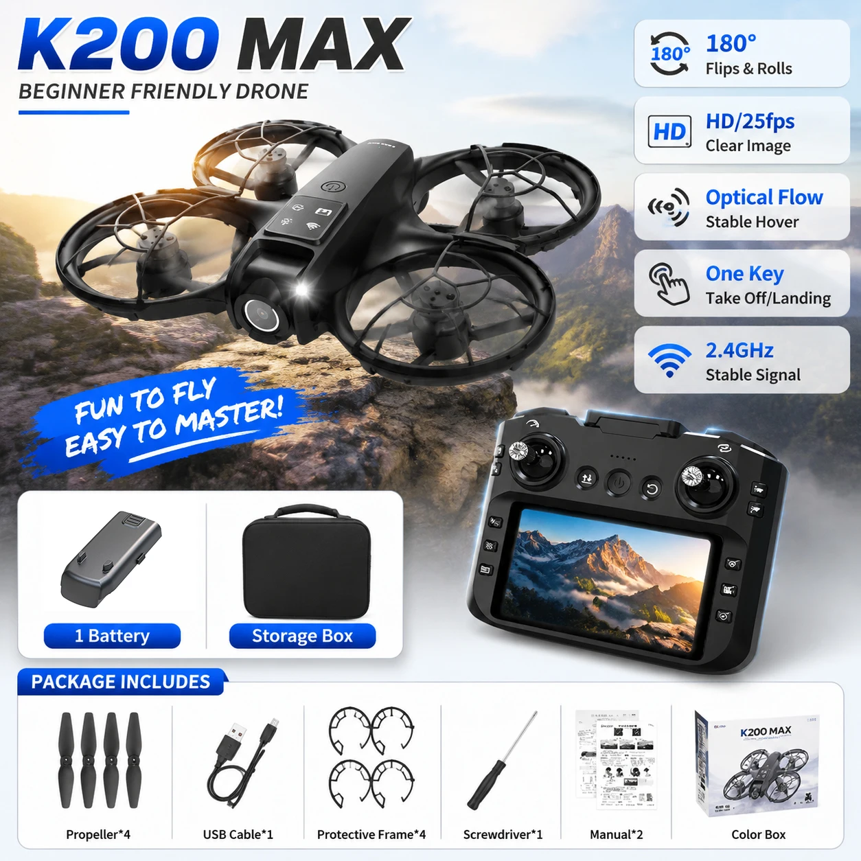 ZNLYRION Mini Drone K200MAX - Image 1