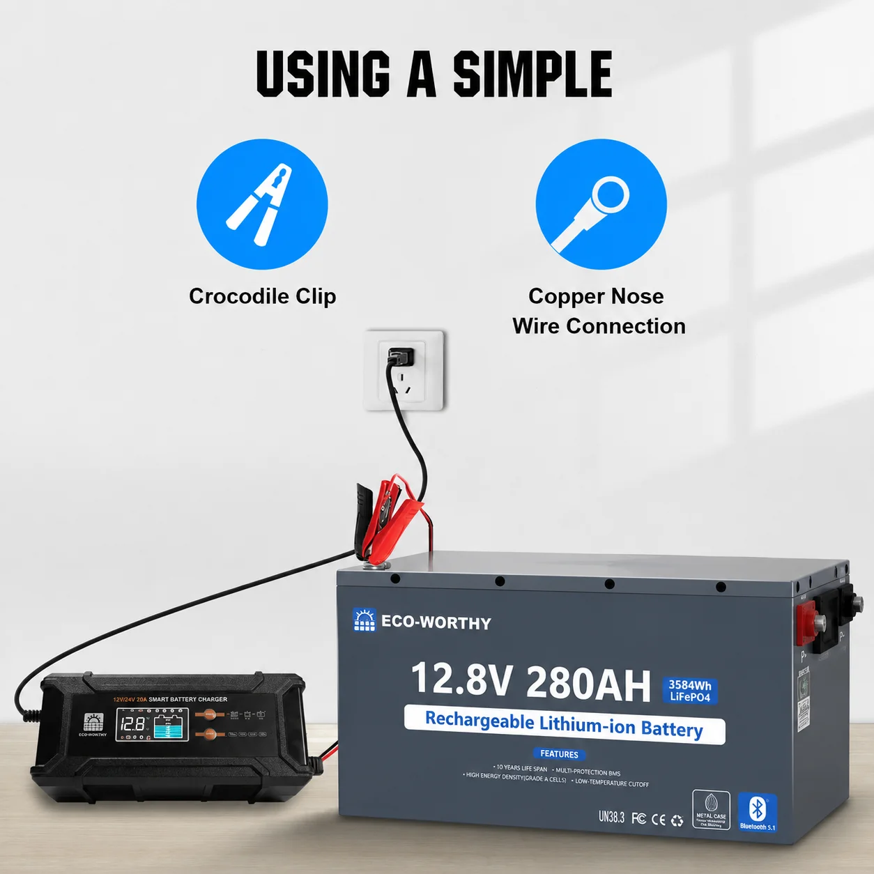 ECO-WORTHY 3584Wh 12V 280Ah - Image 2