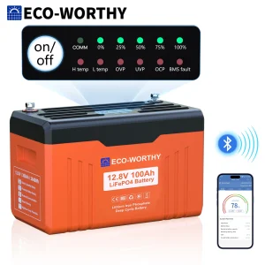 ECO-WORTHY 12V 100AH LiFePO4 Lithium Battery - Thumbnail Image 9
