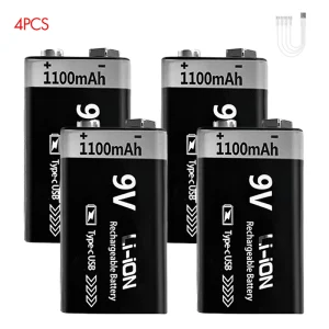 Kuugro USB 9V Rechargeable Battery 1100mAh - Thumbnail Image 8