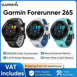 Garmin Forerunner 265 GPS 46mm Smartwatch - Thumbnail Image 2