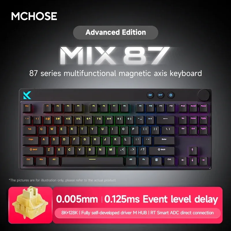 Mchose Mix87 Magnetic Swtich Keyboard Wired - Image 11
