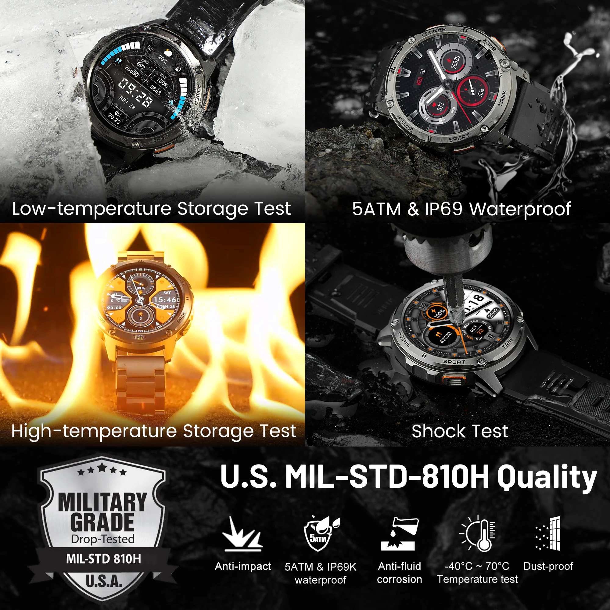 KOSPET TANK T3 Smart Watch For Men - Image 6