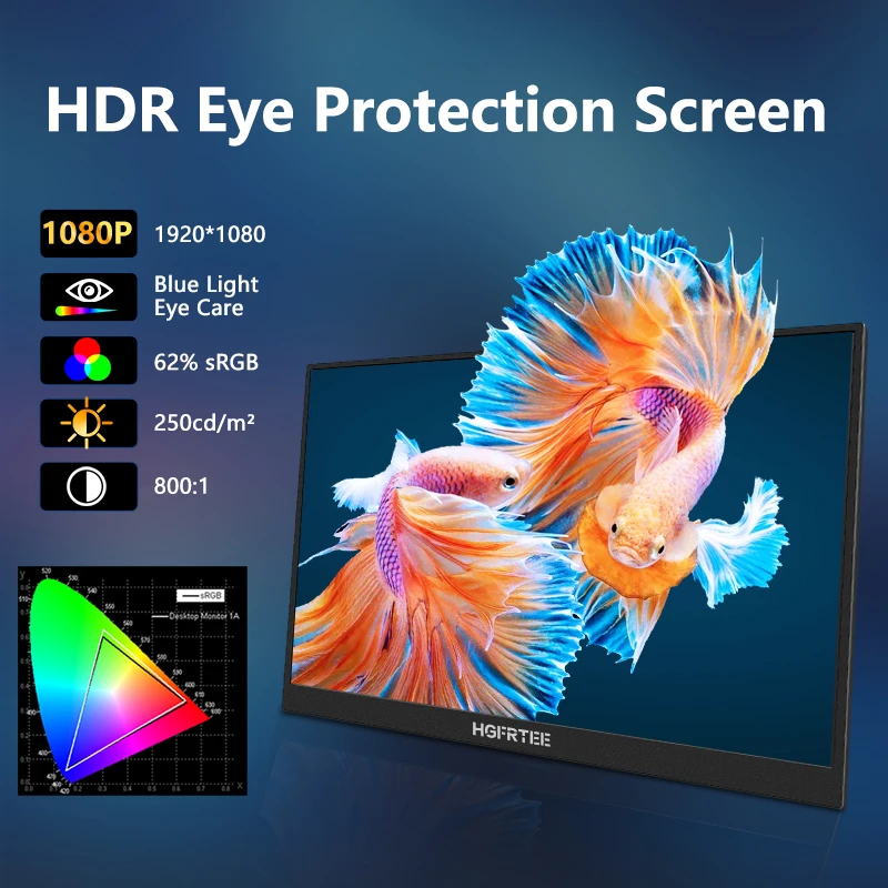 HGFRTEE 15.6 Inch Portable Monitor - Image 7