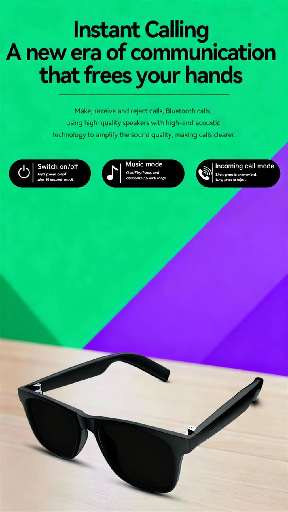 AI Shooting Smart Glasses Video Recorde - Image 2