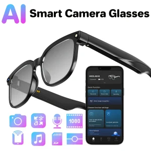 Smart camera glasses, 8-megapixel HD video recording