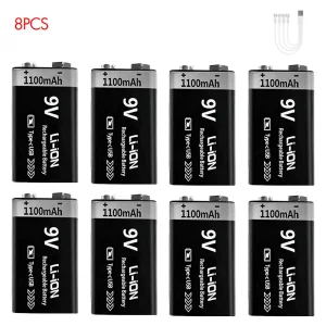 Kuugro USB 9V Rechargeable Battery 1100mAh - Thumbnail Image 10