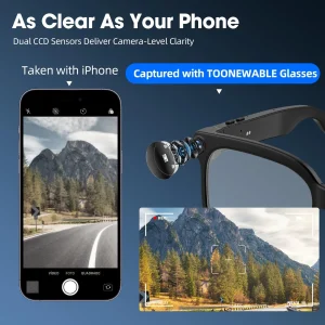 Smart camera glasses, 8-megapixel HD video recording - Thumbnail Image 3
