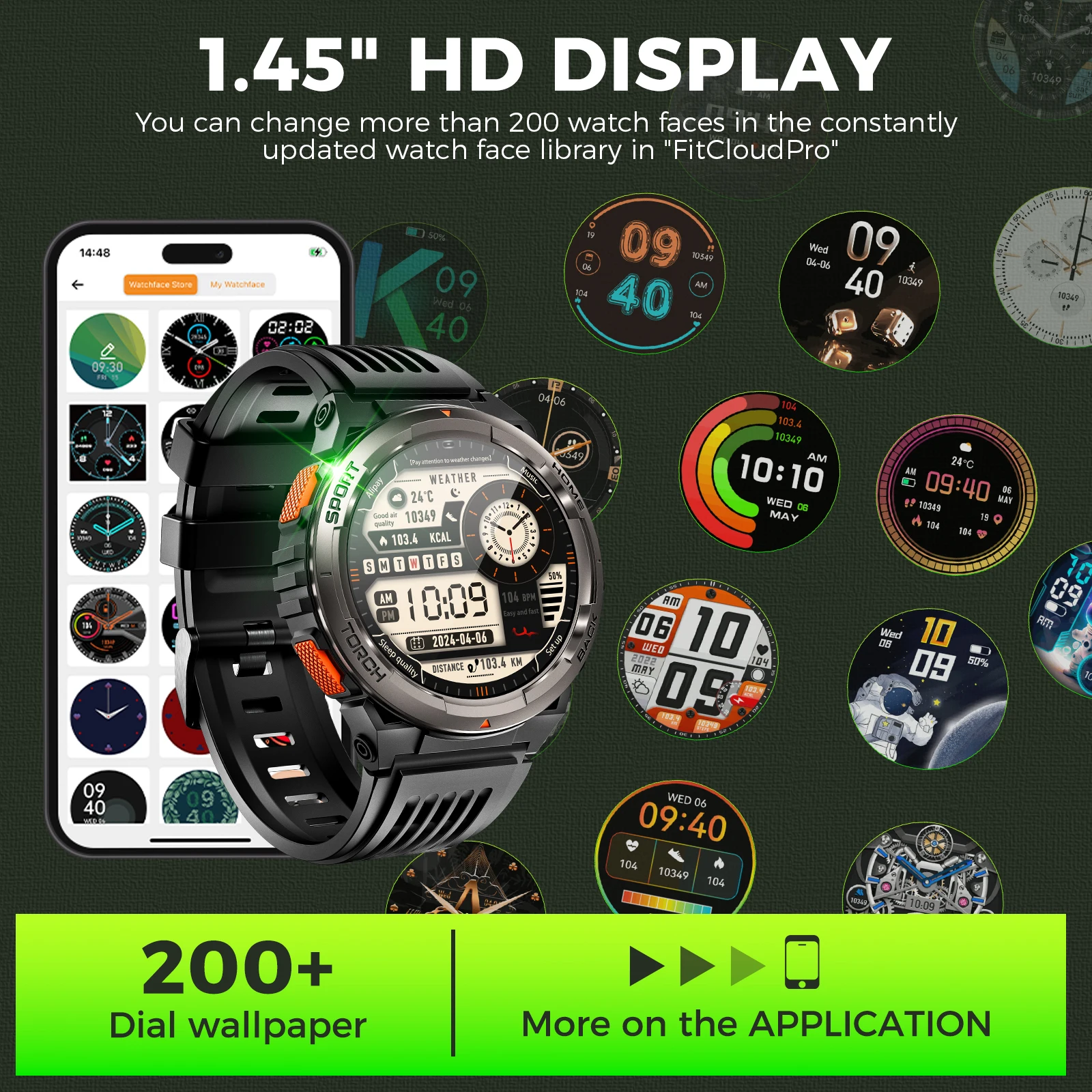 EIGIIS 1.45 Inch Smart Watch KE5 3ATM Waterproof - Image 5