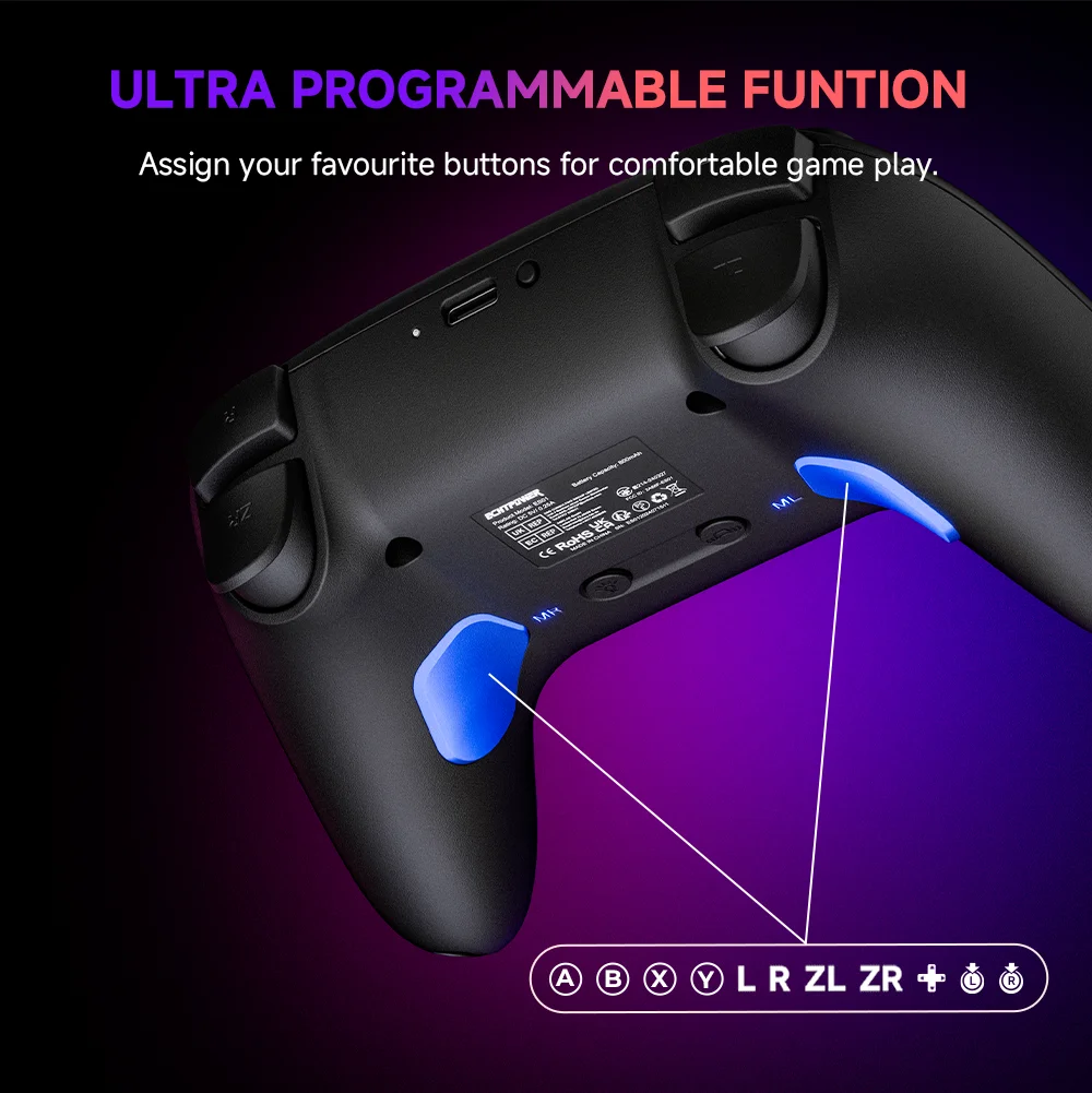 ECHTPower No Drift Hall Effect Wireless Gamepad - Image 4
