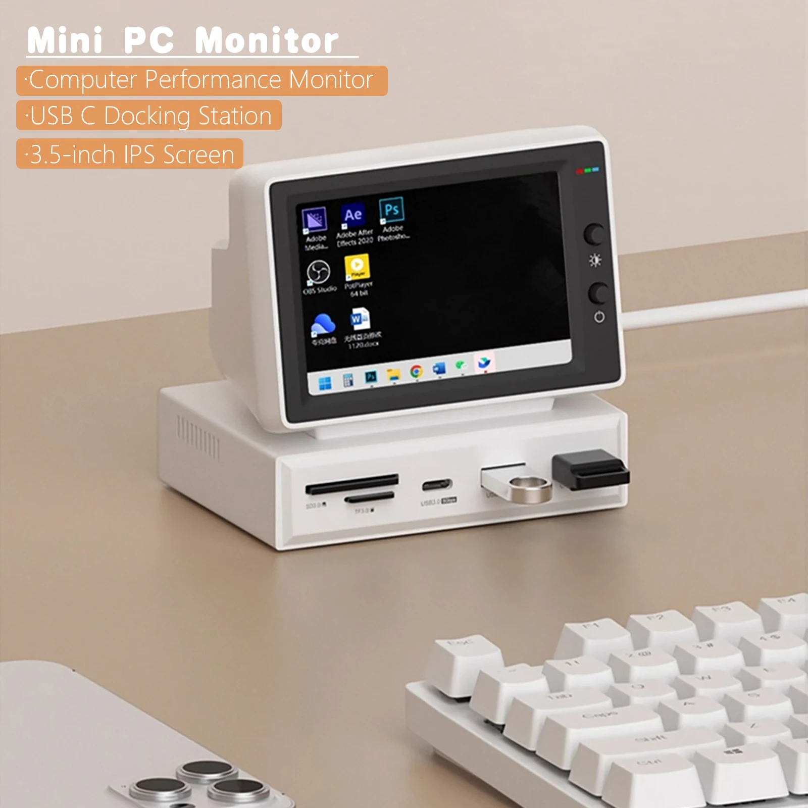 3.5inch HDD Data Monitor Display Sub Screen - Image 1