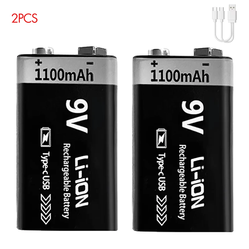 Kuugro USB 9V Rechargeable Battery 1100mAh - Image 1