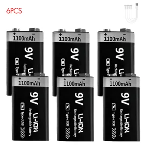 Kuugro USB 9V Rechargeable Battery 1100mAh - Thumbnail Image 12