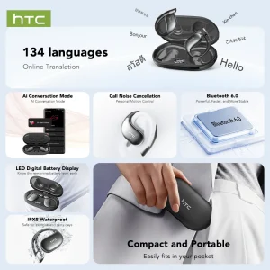 30Hrs Playback Bluetooth Headphones - Thumbnail Image 3