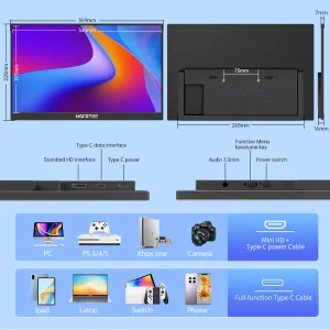 HGFRTEE 15.6 Inch Portable Monitor - Thumbnail Image 5