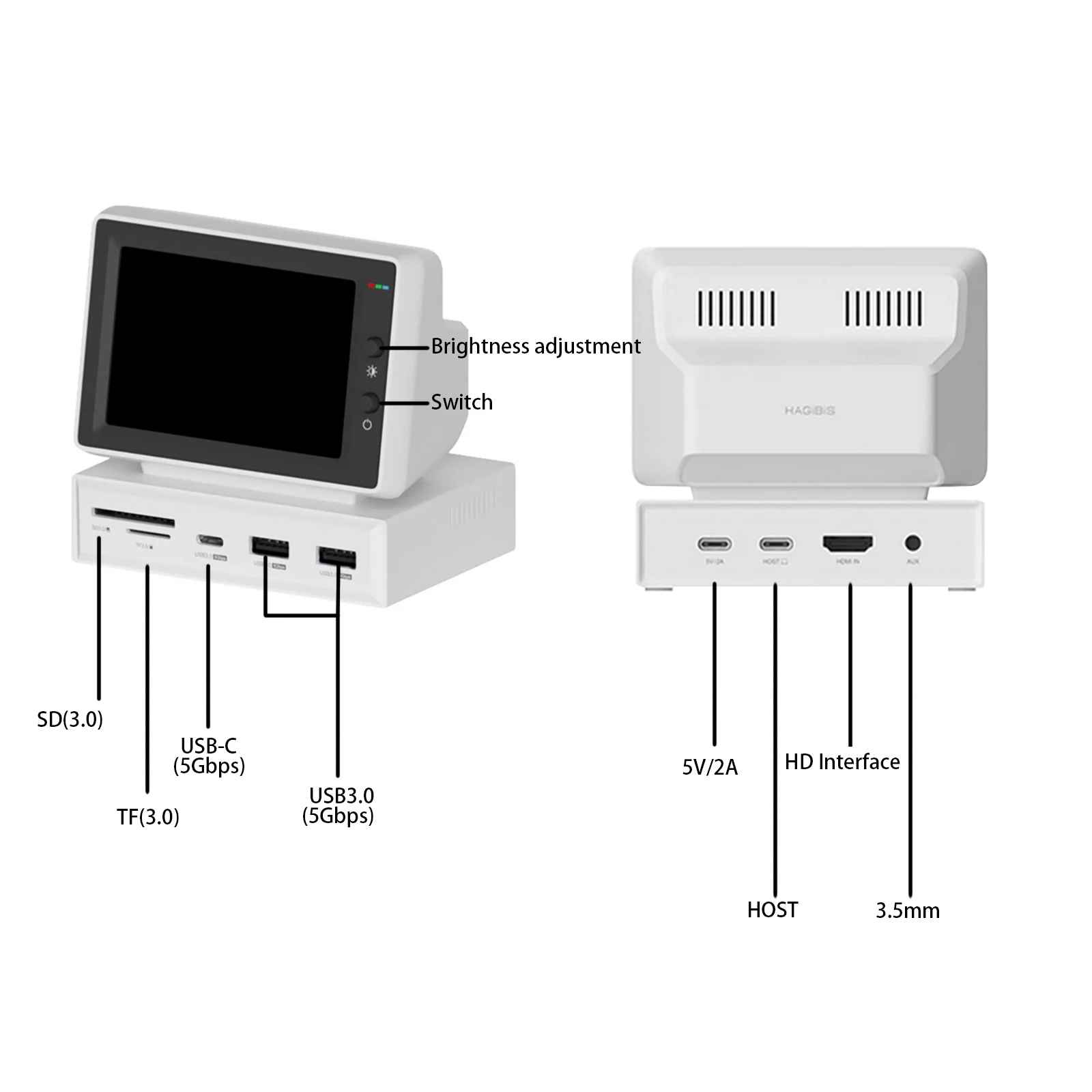 3.5inch HDD Data Monitor Display Sub Screen - Image 5