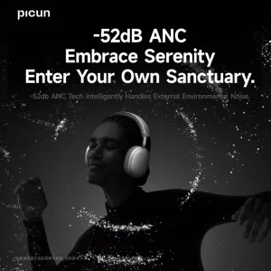 Picun F8 Pro ANC Wireless Headphones - Thumbnail Image 4