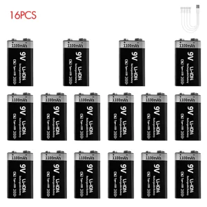 Kuugro USB 9V Rechargeable Battery 1100mAh - Thumbnail Image 13