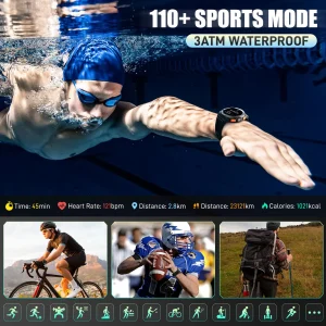 EIGIIS 1.45 Inch Smart Watch KE5 3ATM Waterproof - Thumbnail Image 2