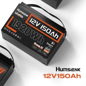 Humsienk 12V 150Ah Bluetooth LiFePO4 Battery - Thumbnail Image 7
