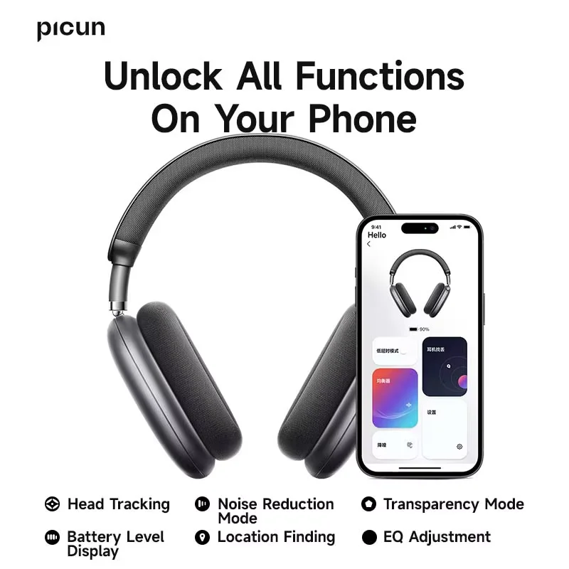 Picun F8 Pro ANC Wireless Headphones - Image 6