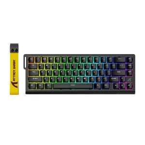 ATTACK SHARK X68 HE Rapid Trigger Mechanical Gaming Keyboard - Thumbnail Image 9