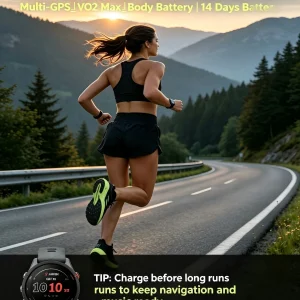 Garmin Forerunner 255 46mm Sports Smartwatch - Thumbnail Image 6