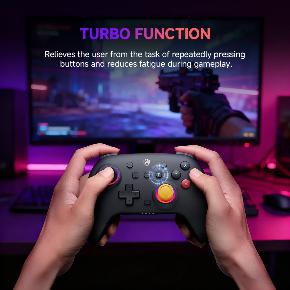 ECHTPower No Drift Hall Effect Wireless Gamepad - Image 6
