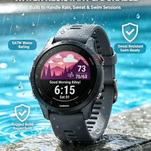 Garmin Forerunner 255 46mm Sports Smartwatch - Thumbnail Image 2