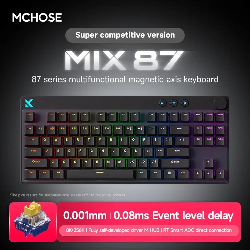 Mchose Mix87 Magnetic Swtich Keyboard Wired - Image 14